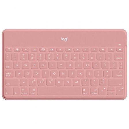 Logitech Keys-To-Go Teclado Compacto Inalámbrico Bluetooth para iPhone/iPad - Rosa Logitech Keys-To-Go Teclado Compacto Inalámbrico Bluetooth para iPhone/iPad - Rosa